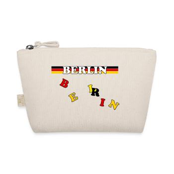 Berlin Banner German Flag Letters - Organic Pouch - nature - Front