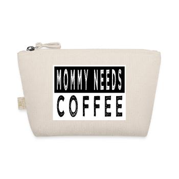 happy funny cappuccino gift addicted humor - Bio-Täschchen - Natur - Vorne