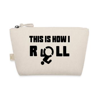 So rolle ich meinen Rollstuhl * - Bio-Täschchen - Natur - Vorne