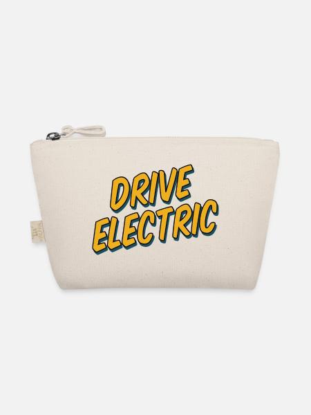 Drive Electric Supercharge - Electric Car Fans - Organic Pouch - nature - Front