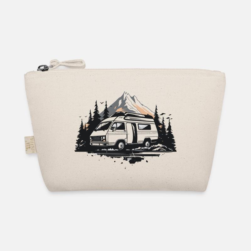 Camper Van Transporter Camping Bus Lifestyle Natur - Bio-Täschchen - Natur