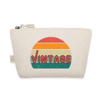 Vintage Design - Zeitlos - Bio-Täschchen - Natur - Vorne
