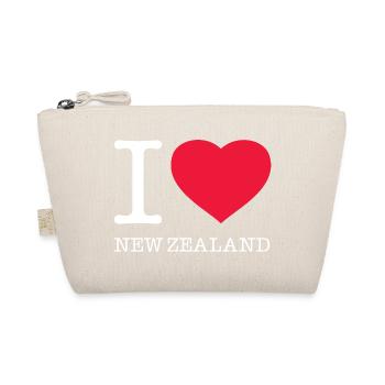 I LOVE NEW ZEALAND Neuseeland - Organic Pouch - nature - Front