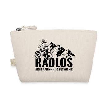 Mountainbike Radlos sieht man mich so gut wie nie  - Bio-Täschchen - Natur - Vorne