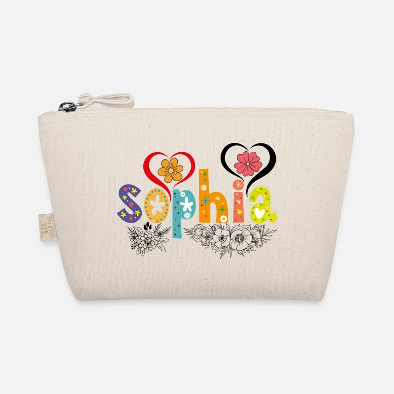 Personalisierter Sophia-Name - Bio-Täschchen - Natur