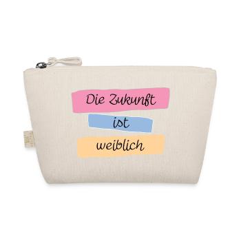 Die Zukunft ist weiblich! - Bio-Täschchen - Natur - Vorne