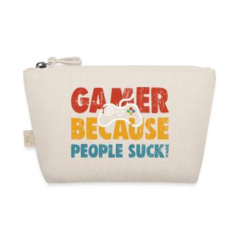 Gamer, weil die Leute sind - Bio-Täschchen - Natur - Vorne