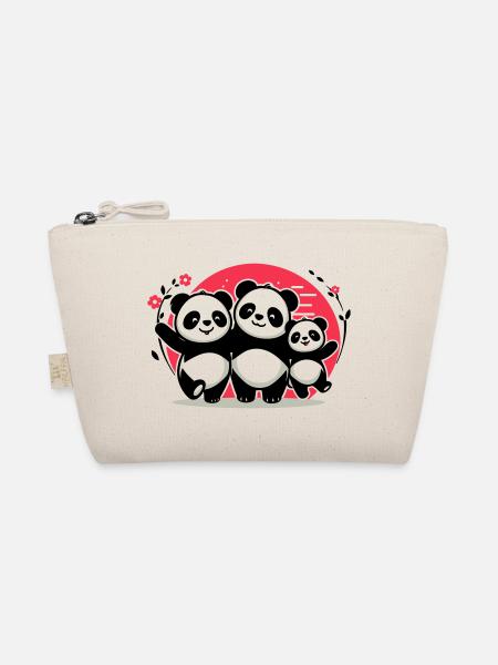 Famille Pandas - 1 parent 2 enfants - Trousse biologique - nature