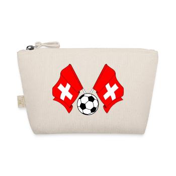 Deux drapeaux suisses football Suisse - Trousse biologique - nature - Devant