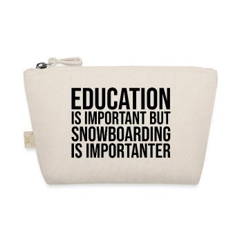 Snowboard Snowboard Snowboard - Organic Pouch - nature - Front