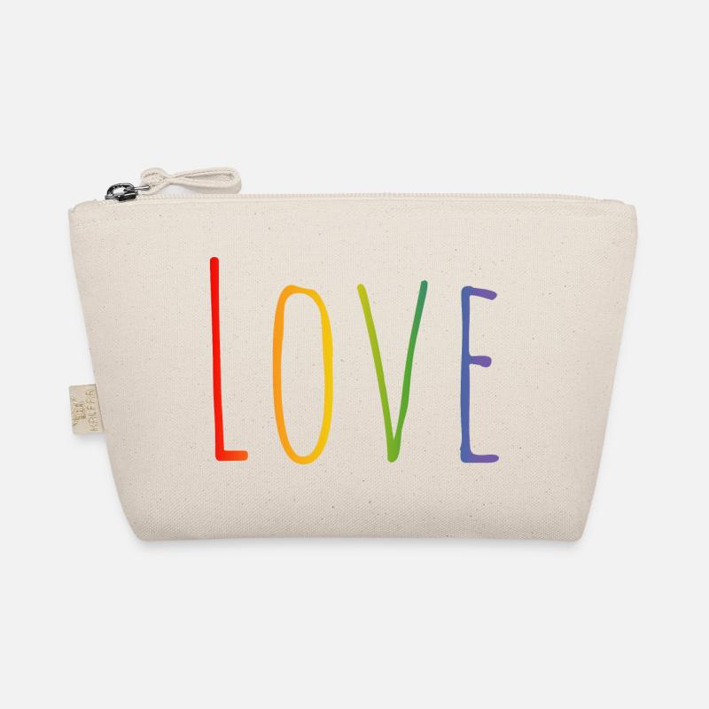 CSD LGBT Rainbow Love Design Organic Pouch
