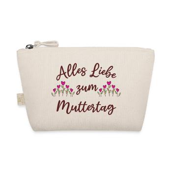 Alles Liebe zum Muttertag - Herzblumen Mama Mutter - Bio-Täschchen - Natur - Vorne