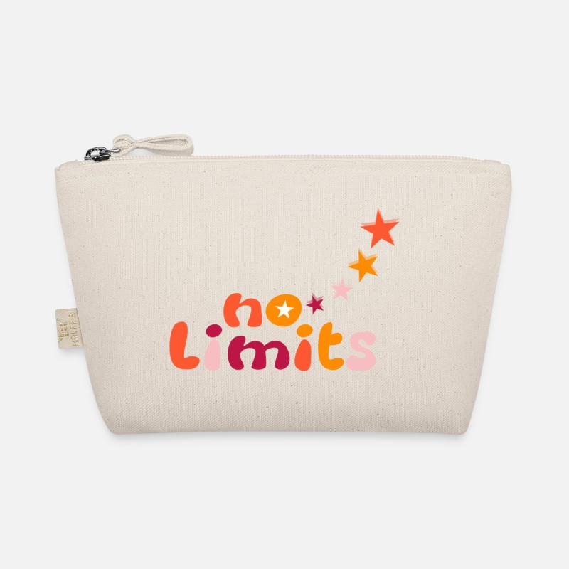 No limits in yellow, orange, red - Organic Pouch - nature