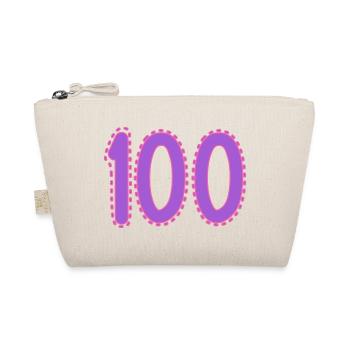 100. 100 JAHRE. 100-JÄHRIGES JUBILÄUM. GEBURTSTAG 100 - Bio-Täschchen - Natur - Vorne