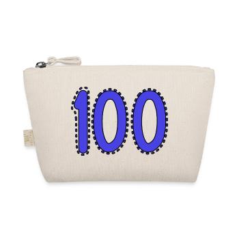 100. 100 YEARS. 100th ANNIVERSARY. BIRTHDAY 100 - Organic Pouch - nature - Front