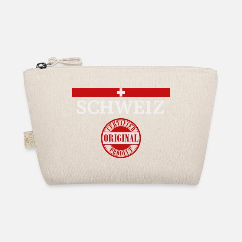 Flagge der Schweiz, Schweizer Stolz - Bio-Täschchen - Natur