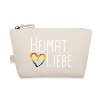 Heimatliebe Regenbogenherz - Bio-Täschchen - Natur - Vorne