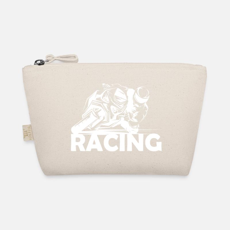 Racing Motorcycle Moto Race Track Logo Icon icon Organic Pouch