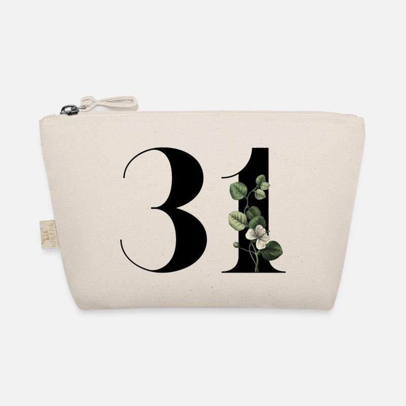 Nummer 31 Blumengrün - 31. Blumengeburtstag Bio-Täschchen
