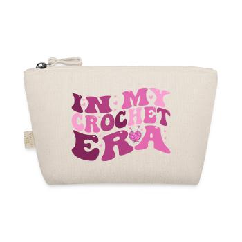 In My Crochet Era Funny Crocheting Funny Crocheter - Organic Pouch - nature - Front