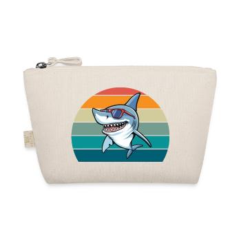Shark Retro - Organic Pouch - nature - Front