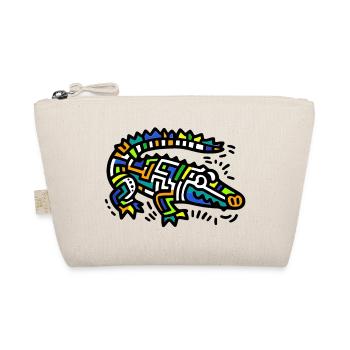 Alligator Crocodile - Organic Pouch - nature - Front