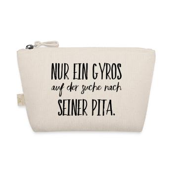 Funny Greek Saying Greece Gift - Organic Pouch - nature - Front