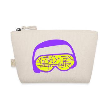 DJ Daten Mikrochip Sonnenbrille Brille Party Musik - Bio-Täschchen - Natur - Vorne