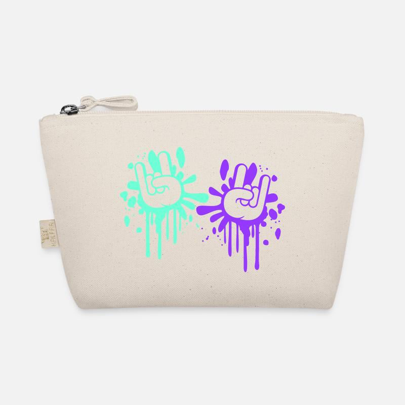 2 Heavy Metal Hard Rock Graffiti Cornes Gestes de la main Trousse biologique