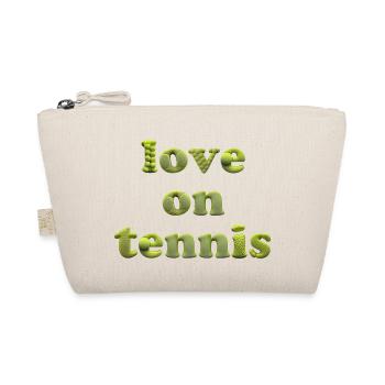 L’amour du tennis - Trousse biologique - nature - Devant
