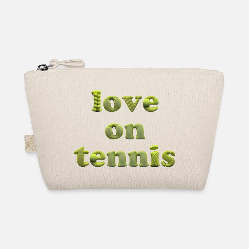 Love on tennis - Bio-Täschchen - Natur