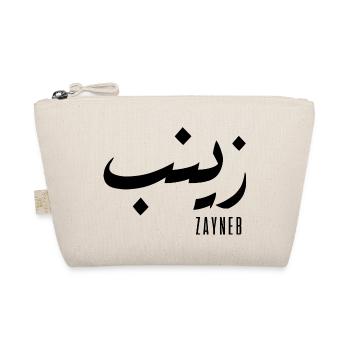 Zayneb prénom en arabe - Trousse biologique - nature - Devant