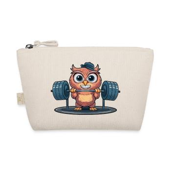 Hibou fort haltérophile Fitness Drôle de poids - Trousse biologique - nature - Devant
