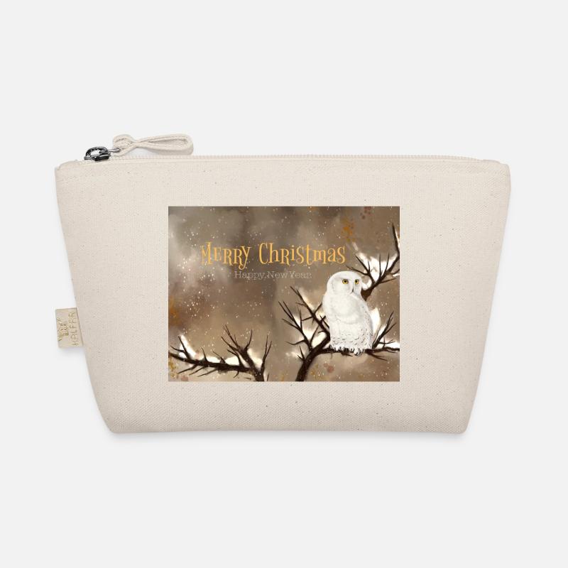 Joyeux Noël Harfang des neiges Paysage d’hiver Trousse biologique