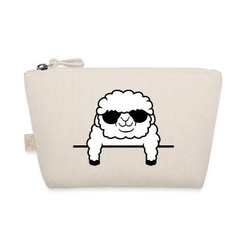 Sheep Behind Fence Wall Sunglasses Sheep - Organic Pouch - nature - Front