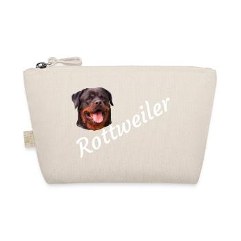 Rottweiler ,Hunde, Hundekopf, Wachhund, Rassehund, - Bio-Täschchen - Natur - Vorne