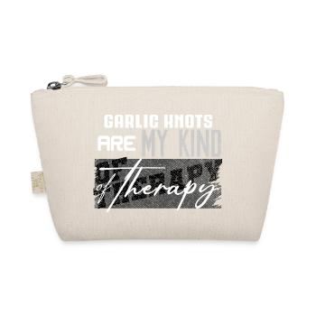 Garlic Knots Are My Kind Of Therapy - Organic Pouch - nature - Front