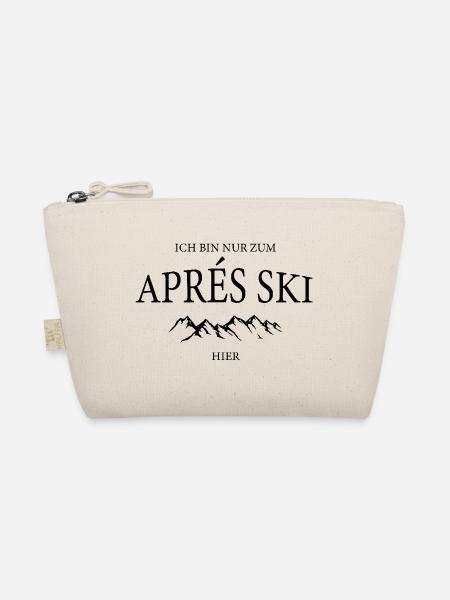 Nur zum Aprés Ski hier - Bio-Täschchen - Natur - Vorne
