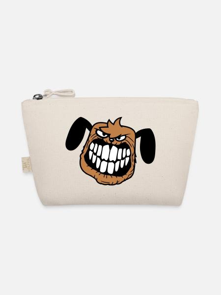 chien monstre méchant dangereux dents sourire sourire - Trousse biologique - nature - Devant