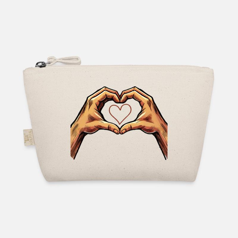 Hand Heart Organic Pouch