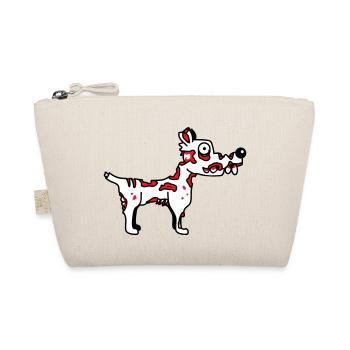 Dog Zombie Undead Halloween Horror Corpse Creepy - Organic Pouch - nature - Front