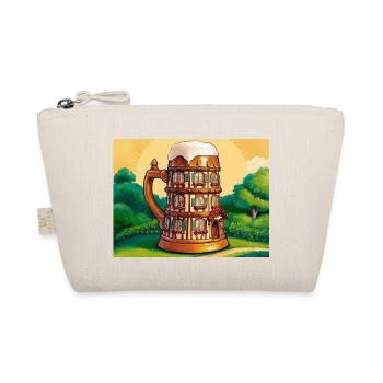 a half-timbered house in the shape of a beer - Organic Pouch - nature - Front