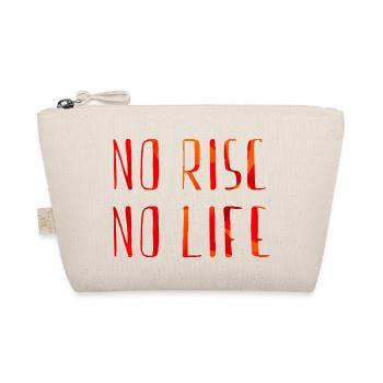 no risc no life - Bio-Täschchen - Natur - Vorne