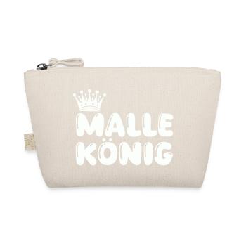 malle könig - Bio-Täschchen - Natur - Vorne