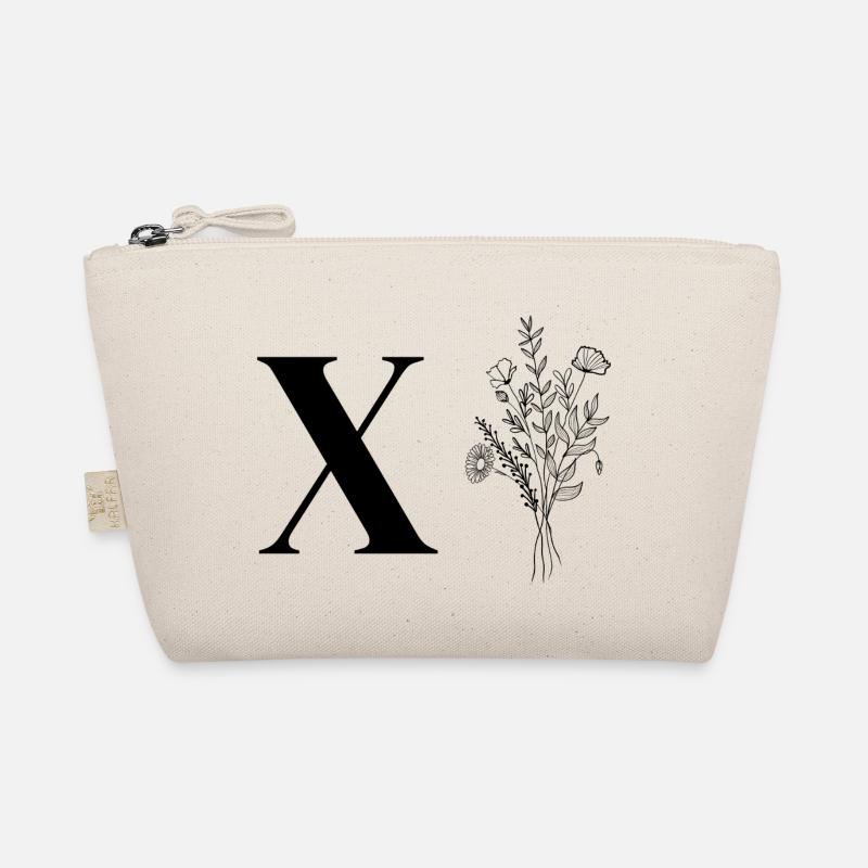 Lette X fleurs minimalistes Trousse biologique