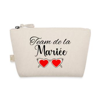 Wife Bride Team for a Bachelorette Party Team Bride - Organic Pouch - nature - Front