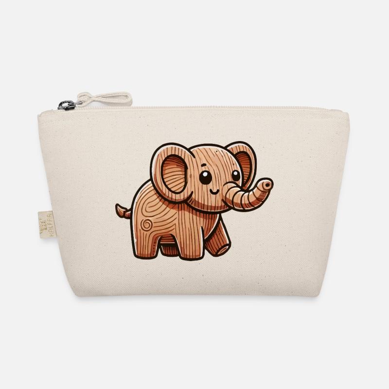 holz elefant Bio-Täschchen