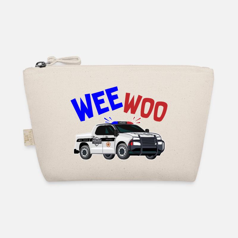 police car wee woo Design for a correctional Bio-Täschchen