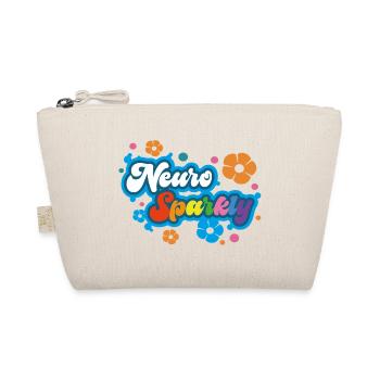 Neuro Sparkly Blume Regenbogen Typografie - Bio-Täschchen - Natur - Vorne