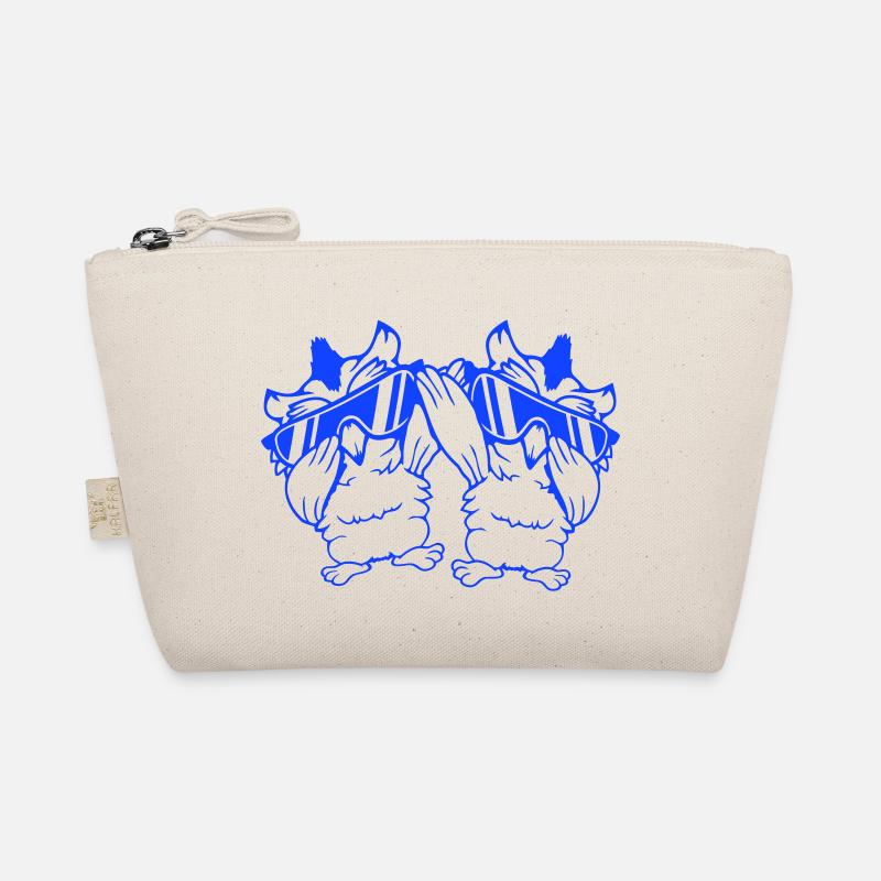 2 Owls Dabbing Dab Dance Pose Gesture Sunglasses Organic Pouch
